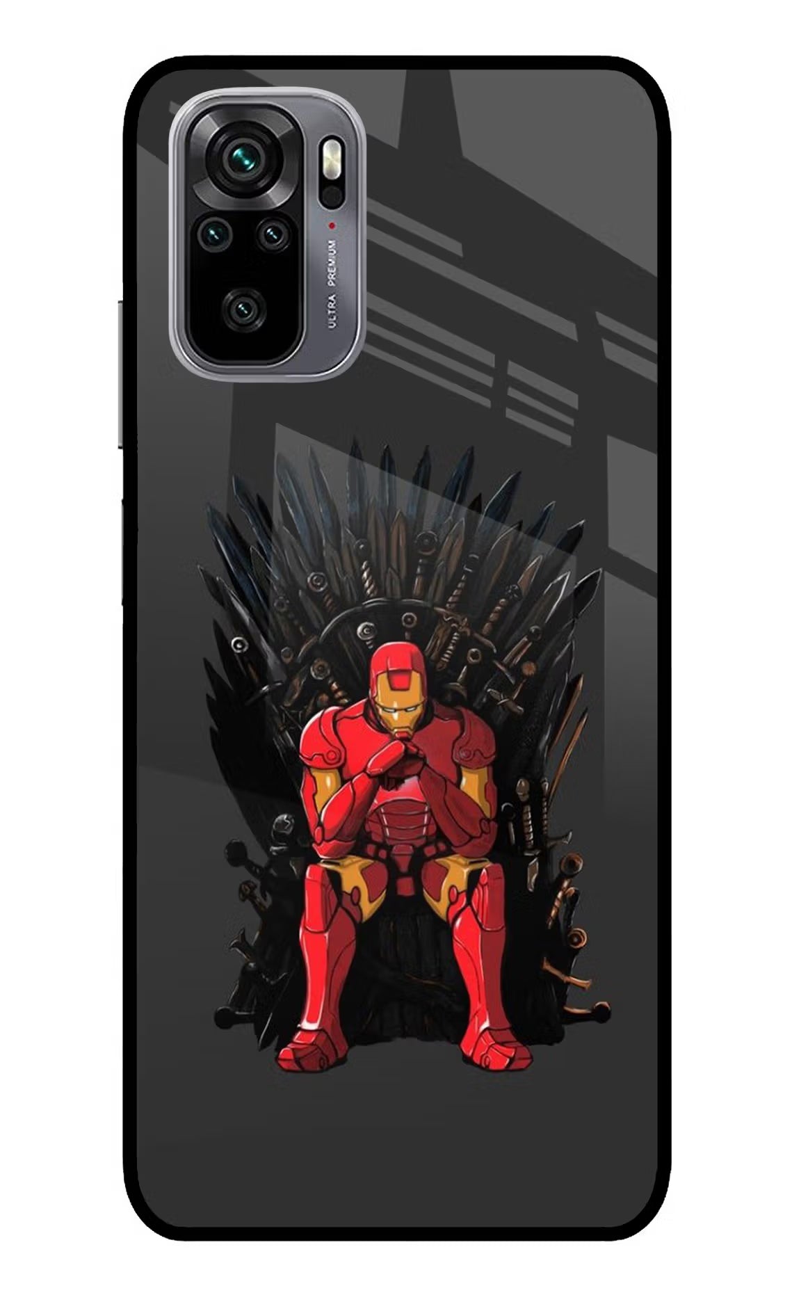 Ironman Throne Redmi Note 11 SE Glass Case Back Cover by Casekaro