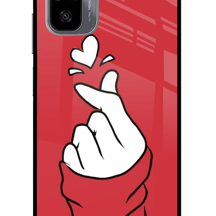 Korean Love Sign Redmi Note 11 SE Glass Case