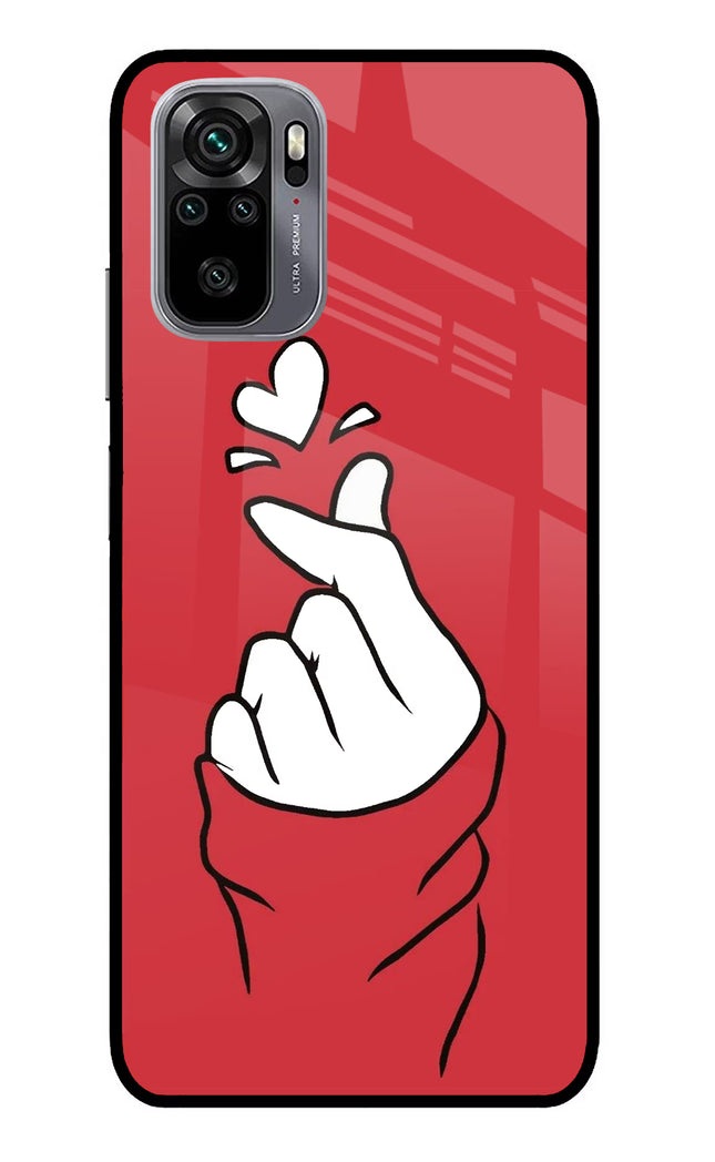 Korean Love Sign Redmi Note 11 SE Glass Case