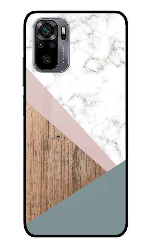Marble wood Abstract Redmi Note 11 SE Glass Case