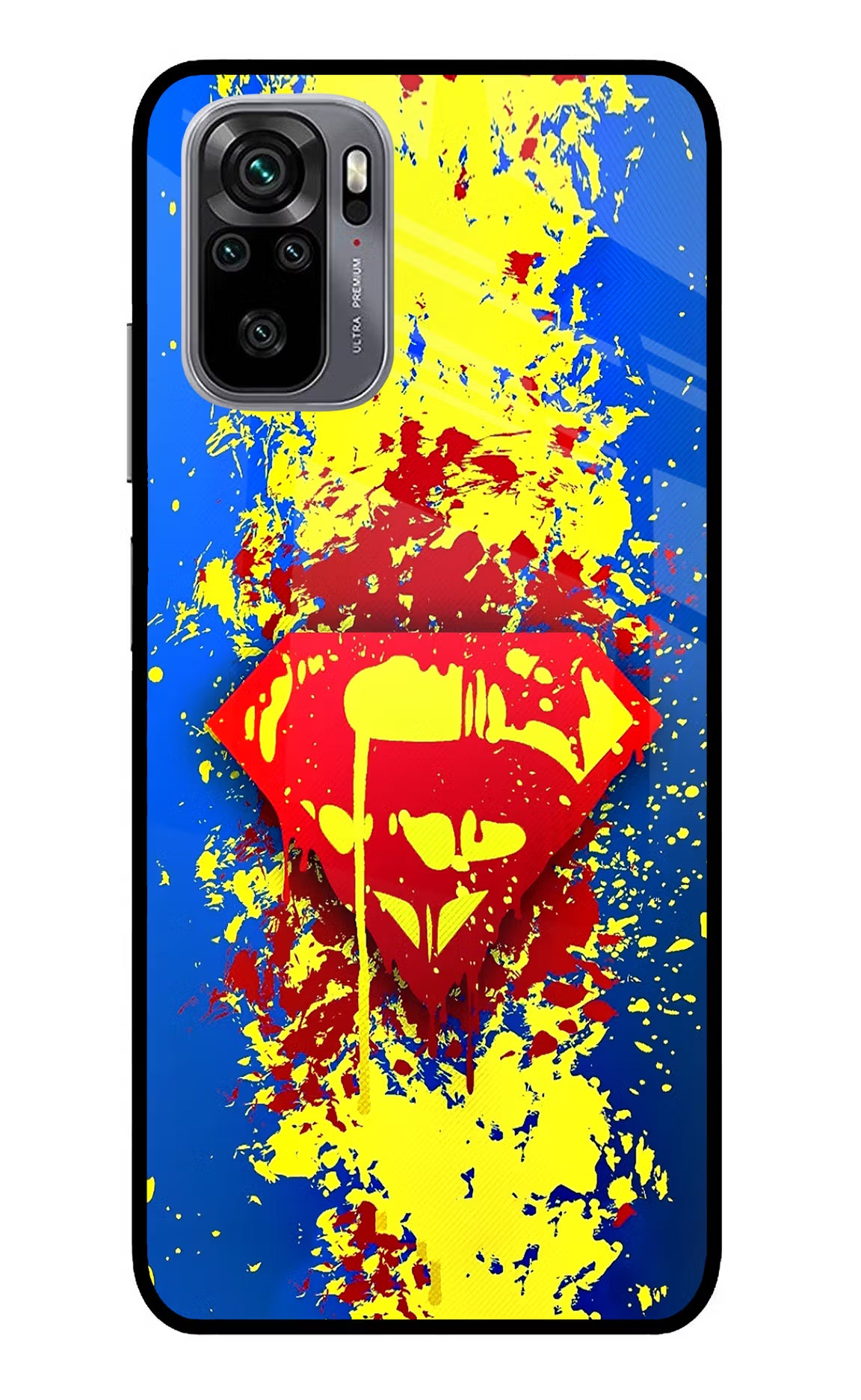 Superman logo Redmi Note 11 SE Glass Case Back Cover by Casekaro