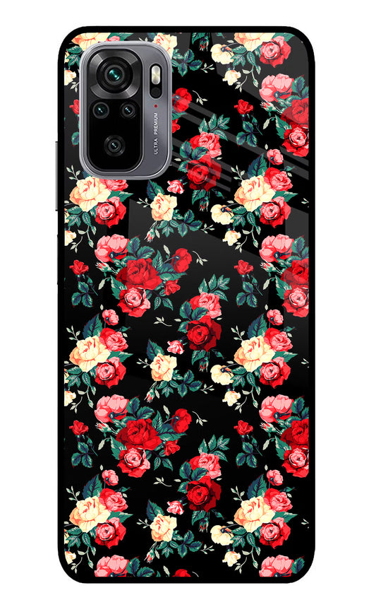 Rose Pattern Redmi Note 11 SE Glass Case