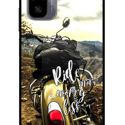 Ride More Worry Less Redmi Note 11 SE Glass Case