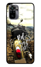 Ride More Worry Less Redmi Note 11 SE Glass Case