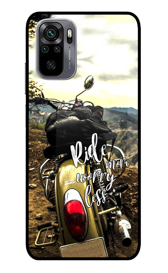 Ride More Worry Less Redmi Note 11 SE Glass Case