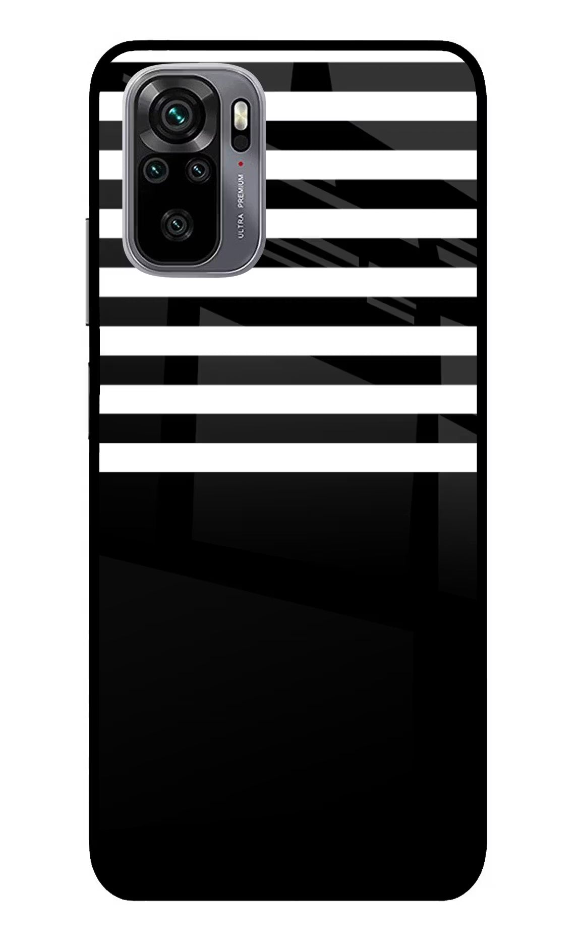 Black and White Print Redmi Note 11 SE Glass Case