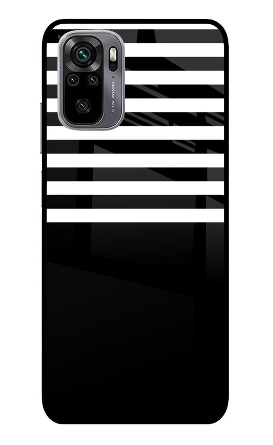 Black and White Print Redmi Note 11 SE Glass Case