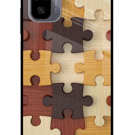 Wooden Puzzle Redmi Note 11 SE Glass Case