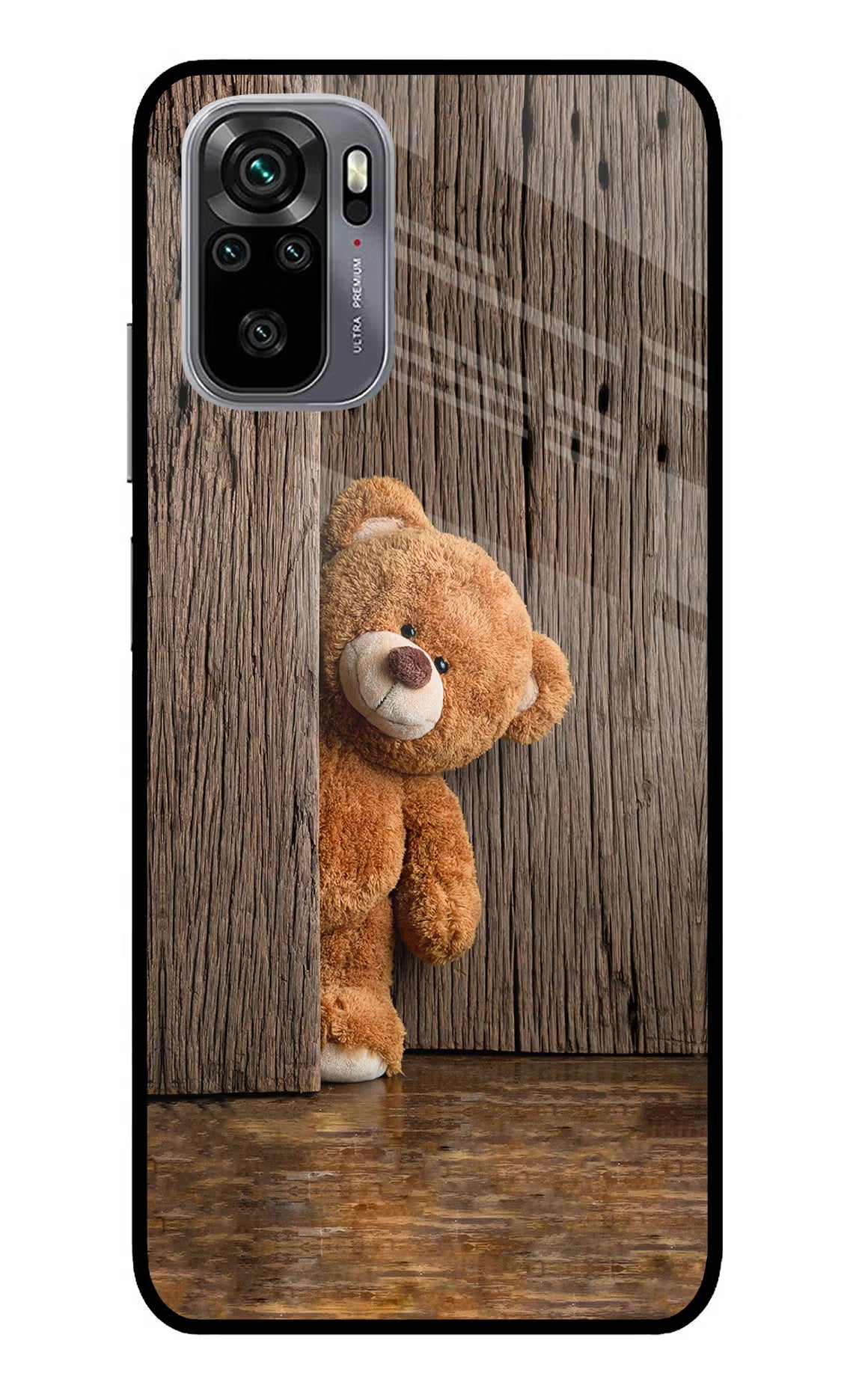 Teddy Wooden Redmi Note 11 SE Glass Case