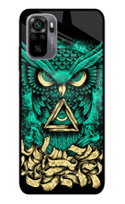 Green Owl Redmi Note 11 SE Glass Case