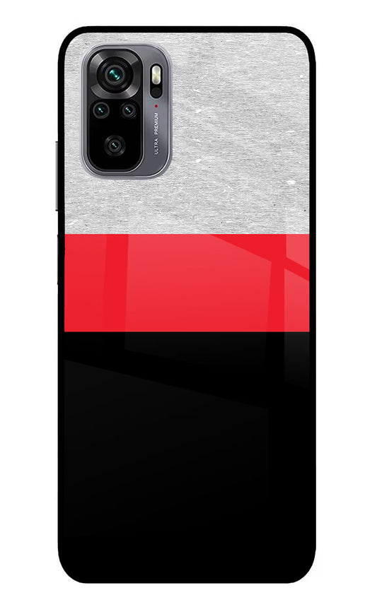 Tri Color Pattern Redmi Note 11 SE Glass Case