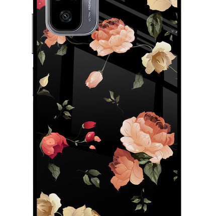Flowers Redmi Note 11 SE Glass Case Back Cover by Casekaro