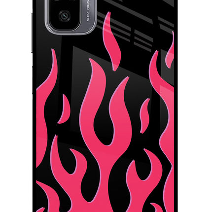 Fire Flames Redmi Note 11 SE Glass Case