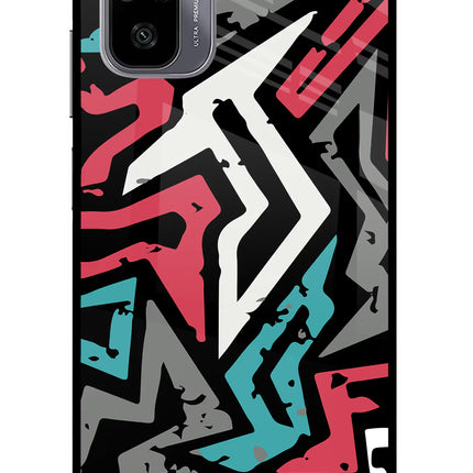 Geometric Graffiti Redmi Note 11 SE Glass Case