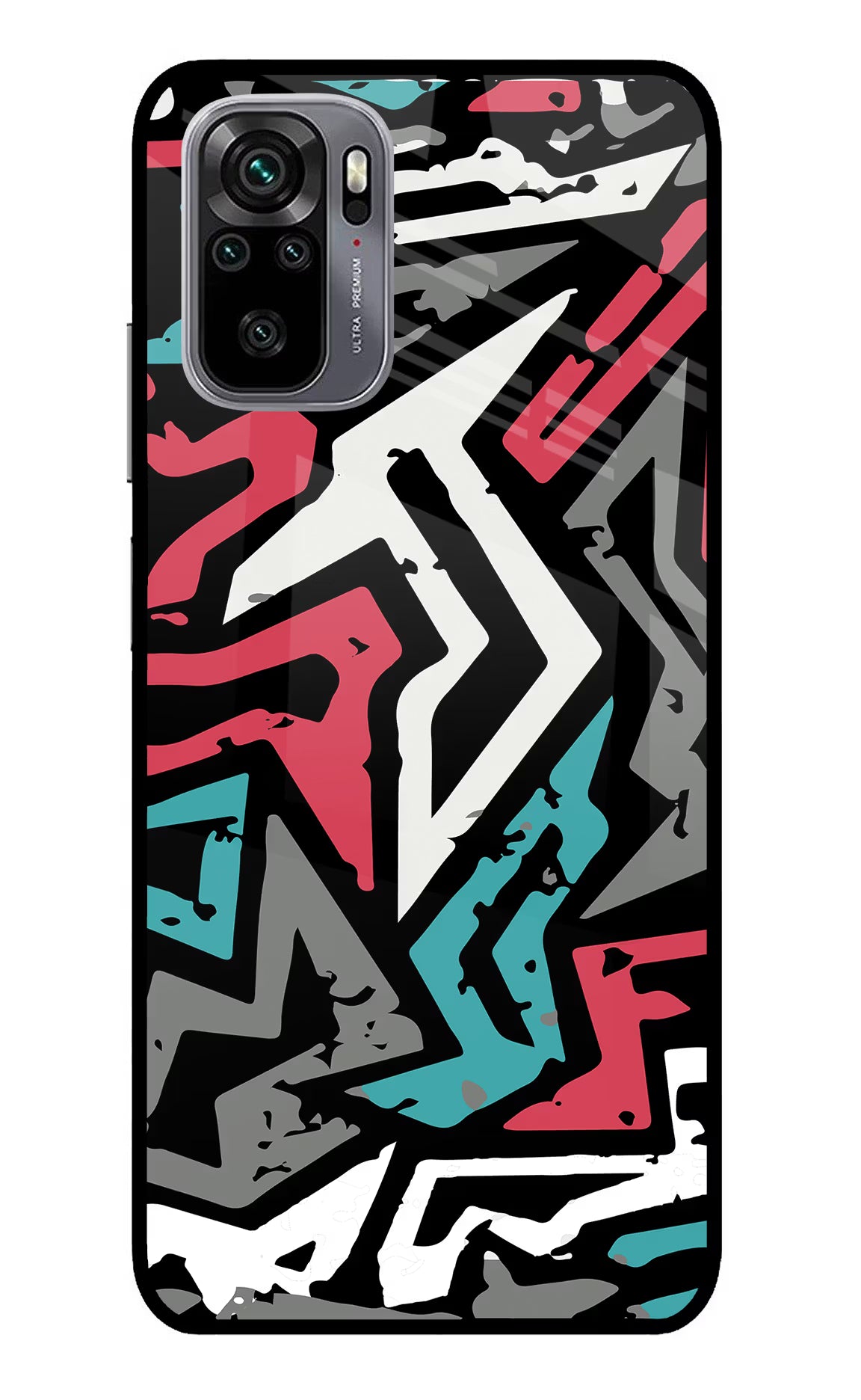Geometric Graffiti Redmi Note 11 SE Glass Case
