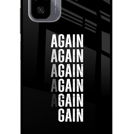 Again Again Gain Redmi Note 11 SE Glass Case