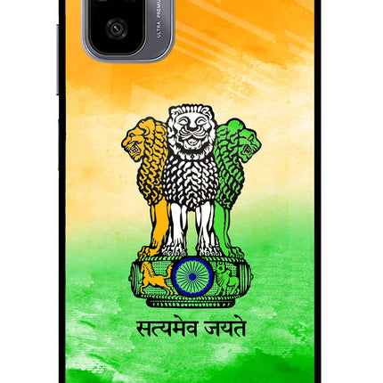 Satyamev Jayate Flag Redmi Note 11 SE Glass Case