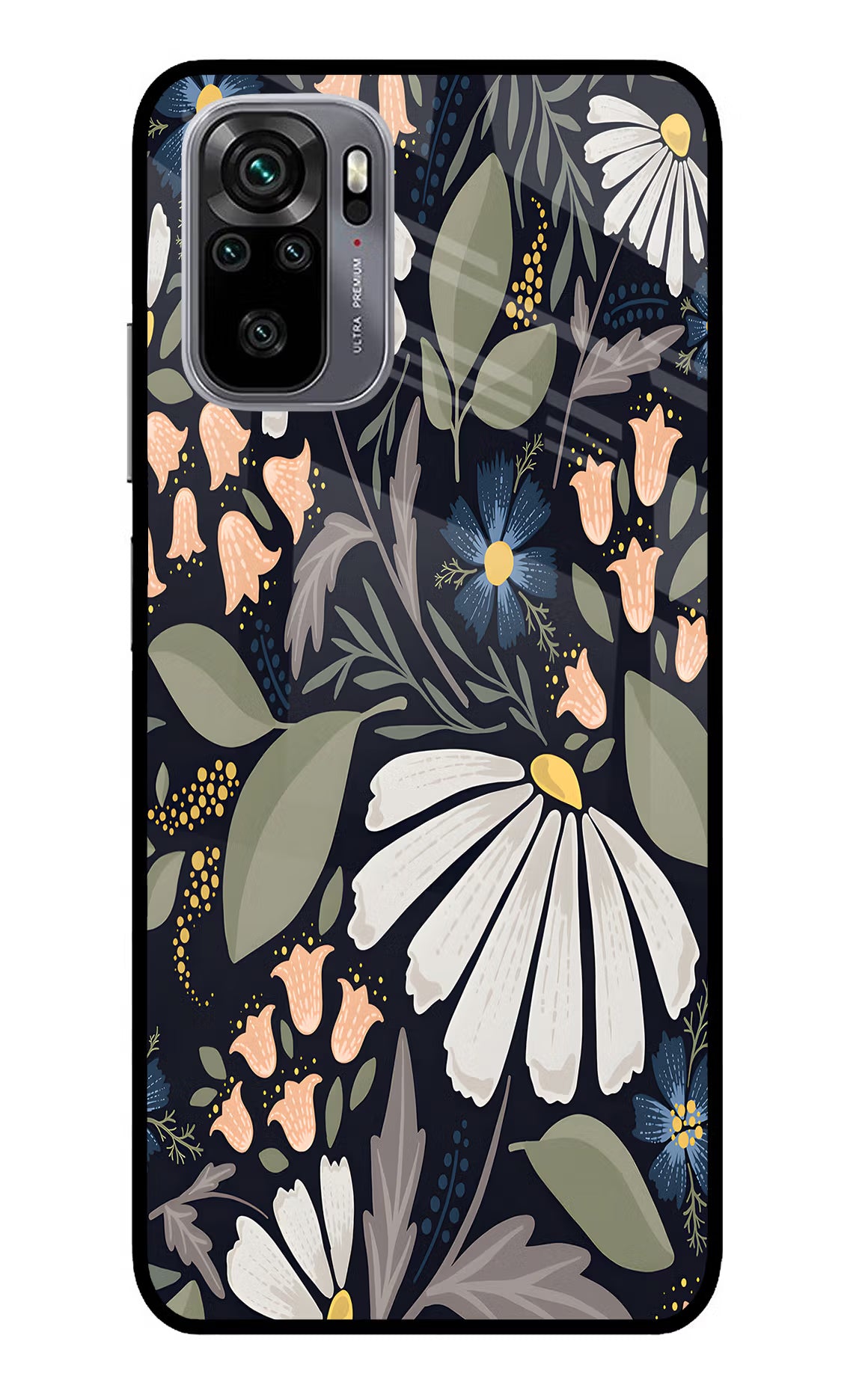 Flowers Art Redmi Note 11 SE Glass Case