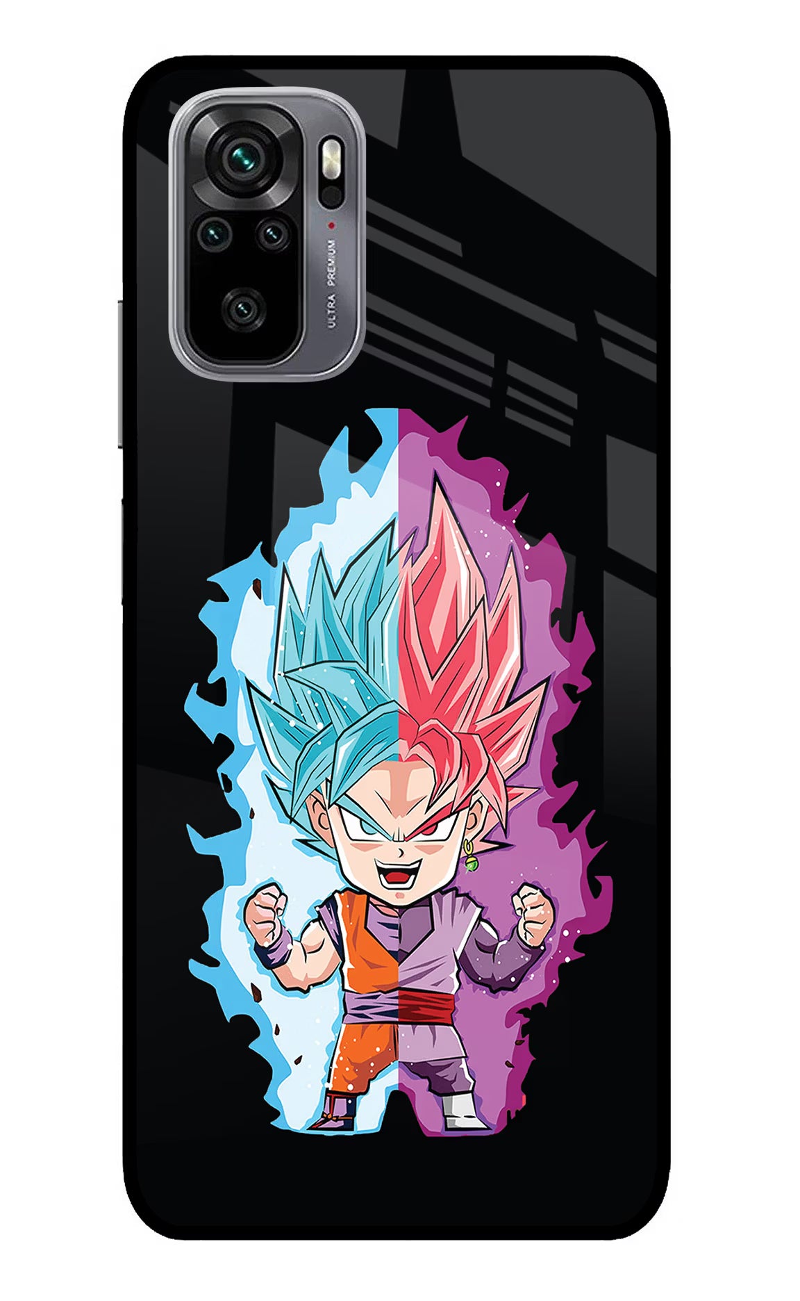 Chota Goku Redmi Note 11 SE Glass Case Back Cover by Casekaro