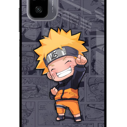Chota Naruto Redmi Note 11 SE Glass Case Back Cover by Casekaro