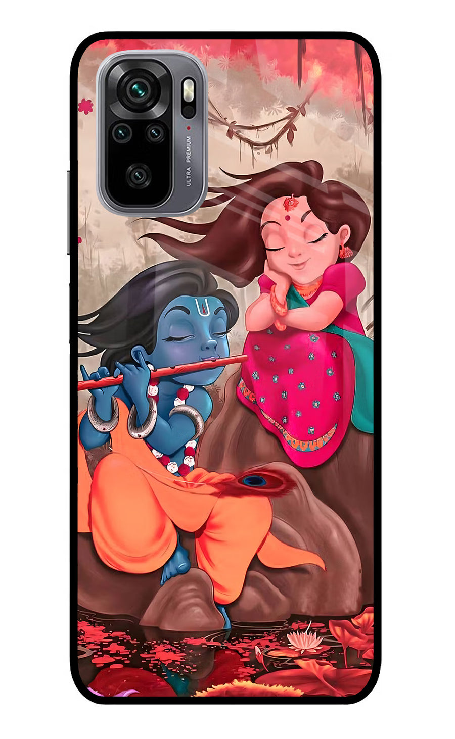 Radhe Krishna Redmi Note 11 SE Back Cover, Glass case