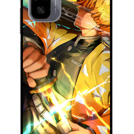 Demon Slayer Redmi Note 11 SE Glass Case Back Cover by Casekaro