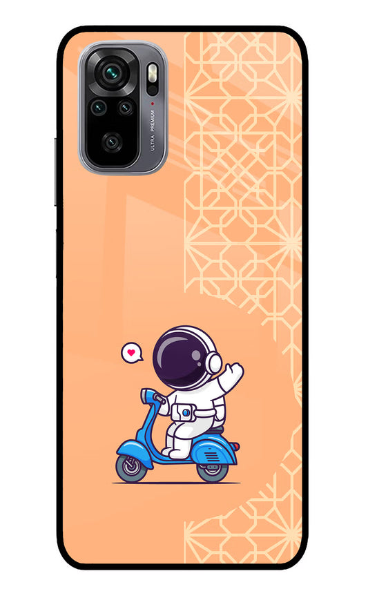 Cute Astronaut Riding Redmi Note 11 SE Glass Case