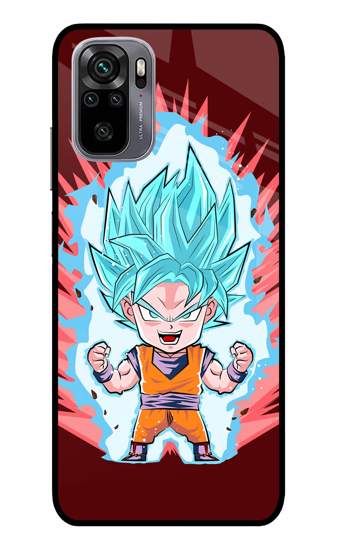 Goku Little Redmi Note 11 SE Glass Case Back Cover by Casekaro