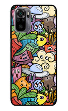 Veggie Doodle Redmi Note 11 SE Glass Case
