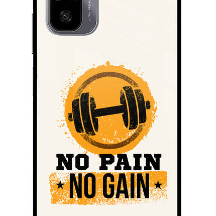 No Pain No Gain Redmi Note 11 SE Glass Case