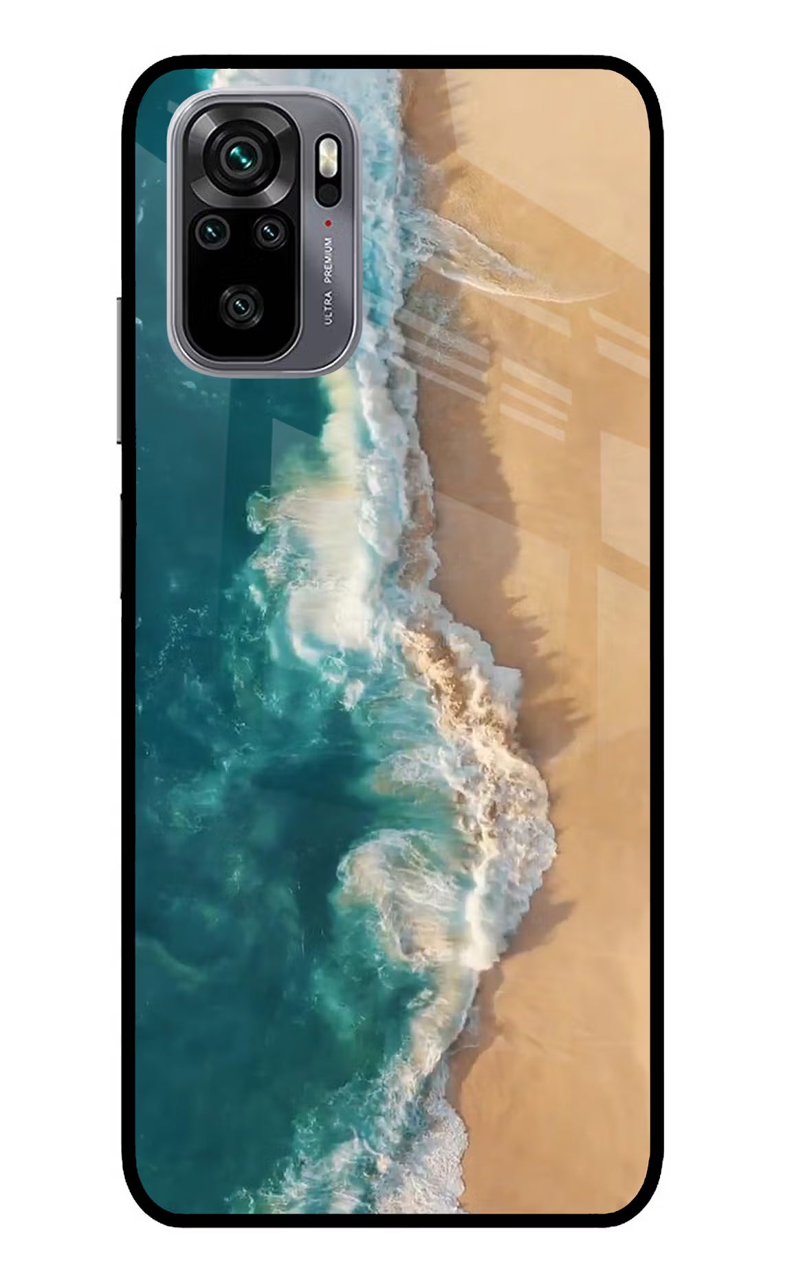 Ocean Beach Redmi Note 11 SE Glass Case Back Cover by Casekaro