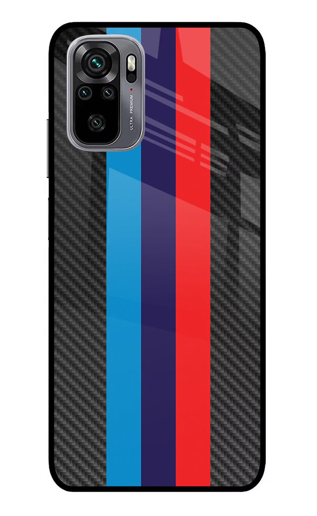 BMW Stripes Pattern Redmi Note 11 SE Glass Case
