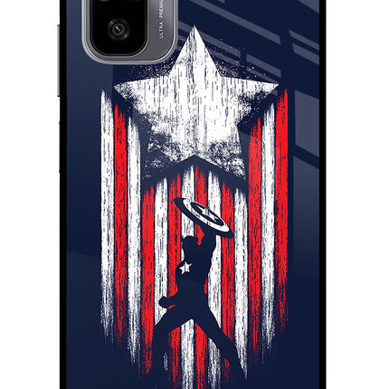 Captain America Marvel Art Redmi Note 11 SE Glass Case