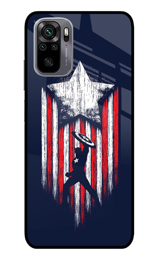 Captain America Marvel Art Redmi Note 11 SE Glass Case