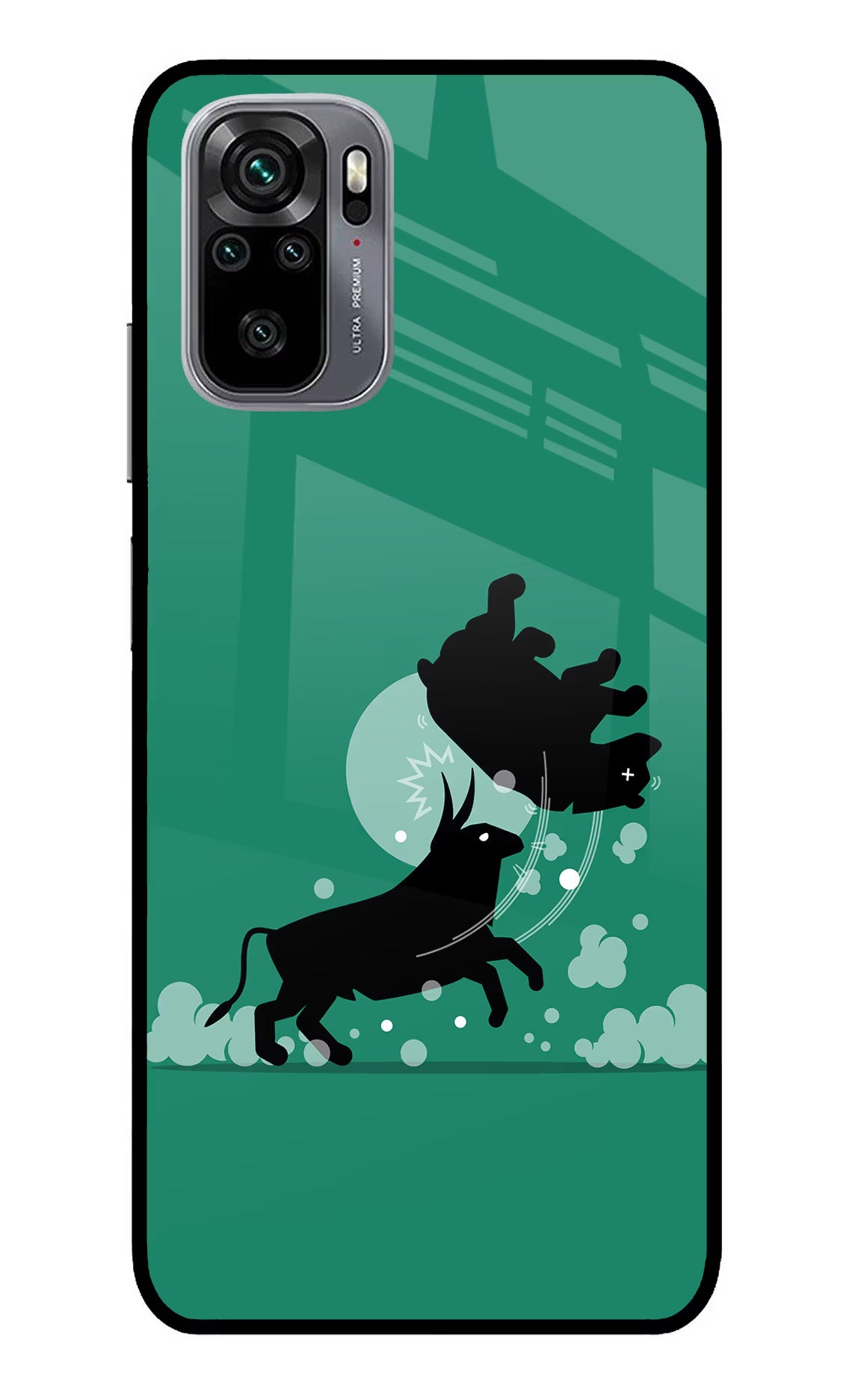 Bull Conqueror Redmi Note 11 SE Glass Case