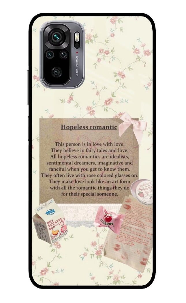 Hopeless Romantic Redmi Note 11 SE Glass Case