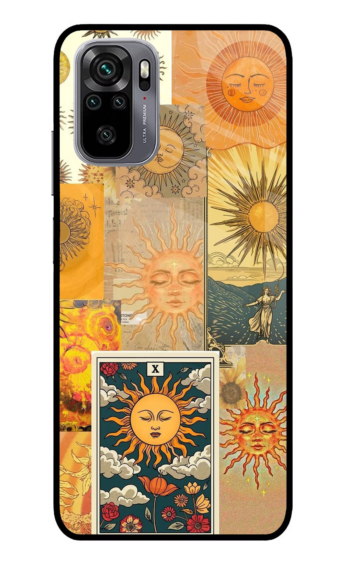 Sun Redmi Note 11 SE Glass Case Back Cover by Casekaro