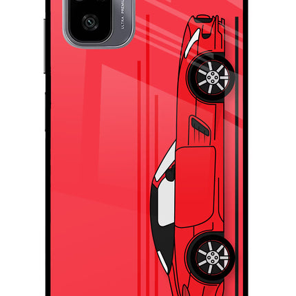 Red Velocity Redmi Note 11 SE Glass Case