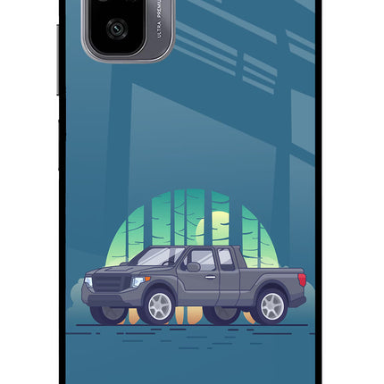 Retro Garage Vibe Redmi Note 11 SE Glass Case