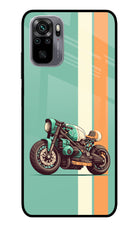 Striped Moto Drift Redmi Note 11 SE Glass Case