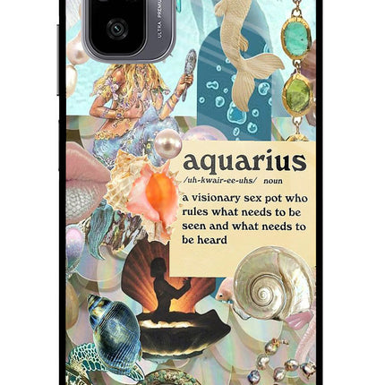 Aquarius Zodiac Redmi Note 11 SE Glass Case