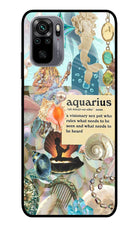 Aquarius Zodiac Redmi Note 11 SE Glass Case