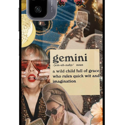 Gemini Zodiac Redmi Note 11 SE Glass Case