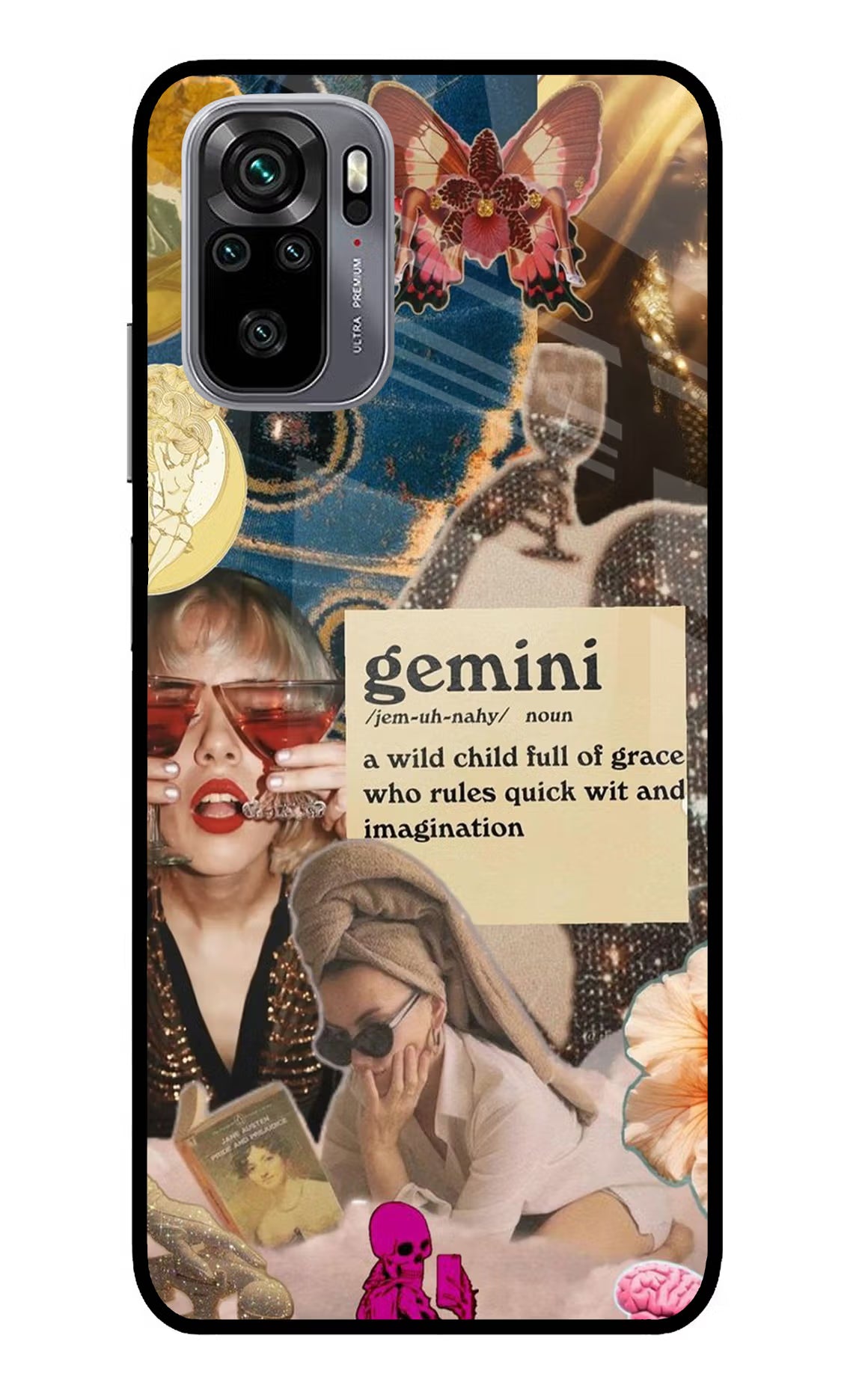 Gemini Zodiac Redmi Note 11 SE Glass Case