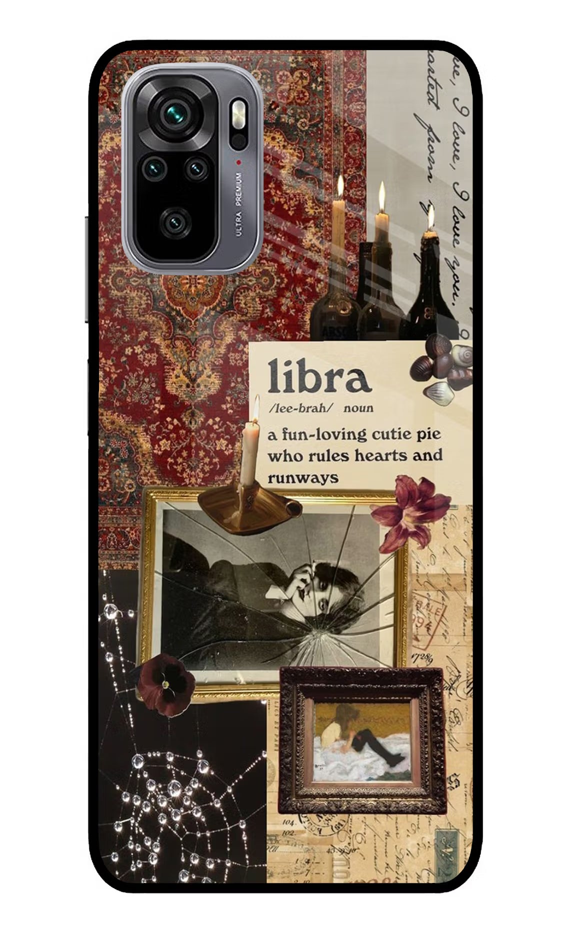 Libra Zodiac Redmi Note 11 SE Glass Case Back Cover by Casekaro