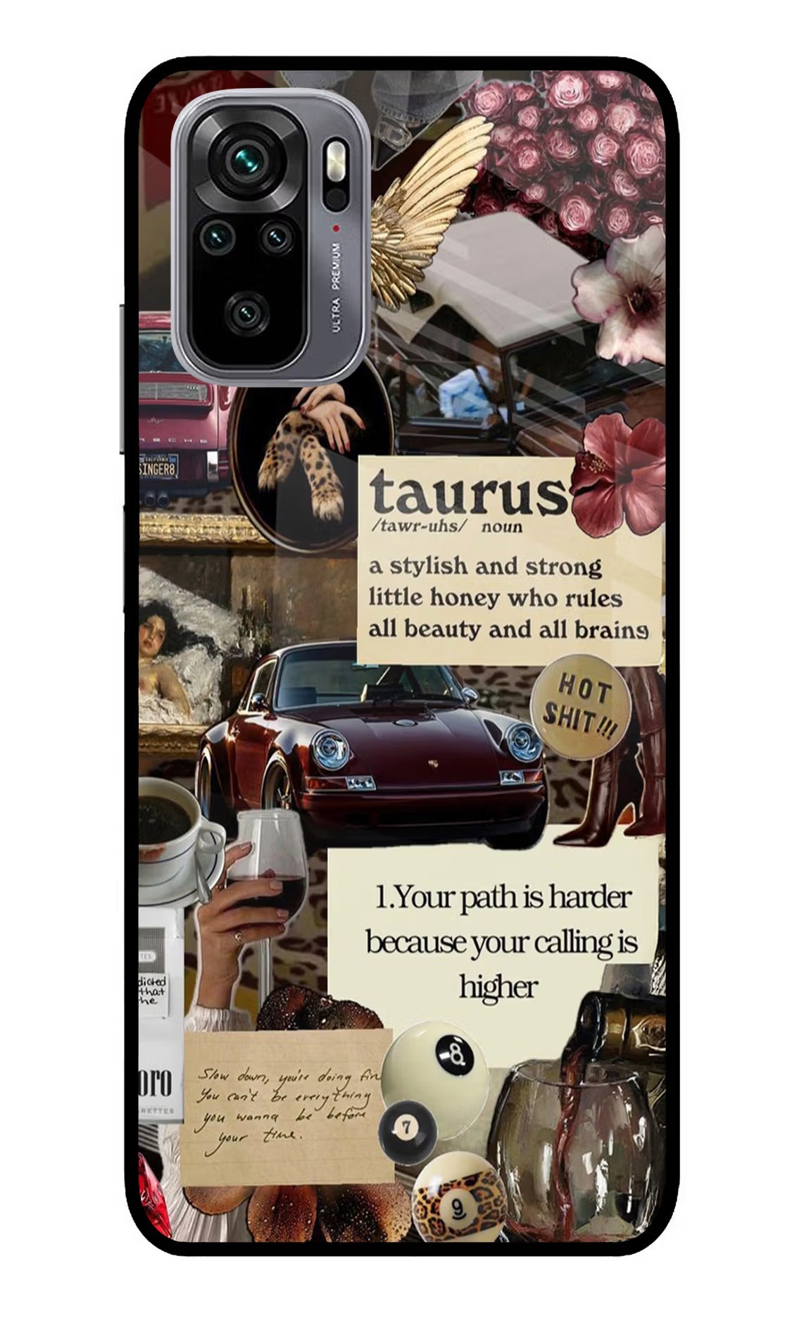 Taurus Zodiac Redmi Note 11 SE Glass Case Back Cover by Casekaro