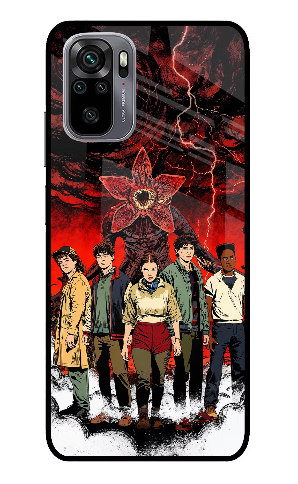 Ordinary Things Characters Redmi Note 11 SE Glass Case Back Cover by Casekaro
