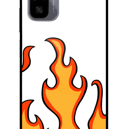 Fired Up – White Redmi Note 11 SE Glass Case