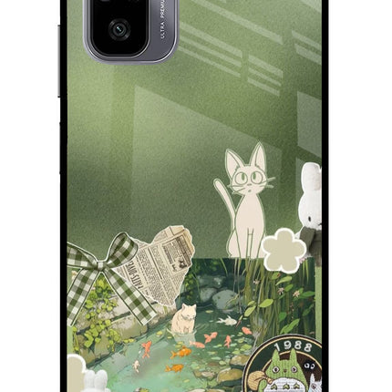Aesthetic anime Redmi Note 11 SE Glass Case