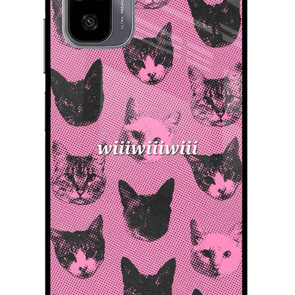 Pink Cats Redmi Note 11 SE Glass Case